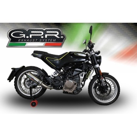 Scarico GPR M3 Inox per Husqvarna Svartpilen 401 dal 2018 al 2019 omologato