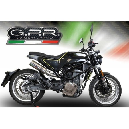 Scarico GPR M3 Inox per Husqvarna Svartpilen 401 dal 2018 al 2019 omologato