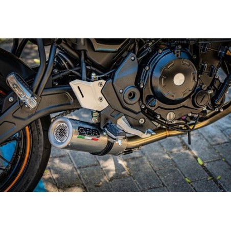 Scarico GPR M3 Inox per Kawasaki Z 650 RS dal 2021 al 2023 omologato