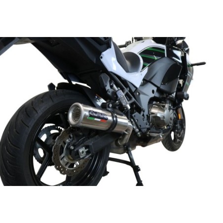 Scarico GPR M3 Inox per Kawasaki Versys 1000 I.E. dal 2019 al 2020 omologato