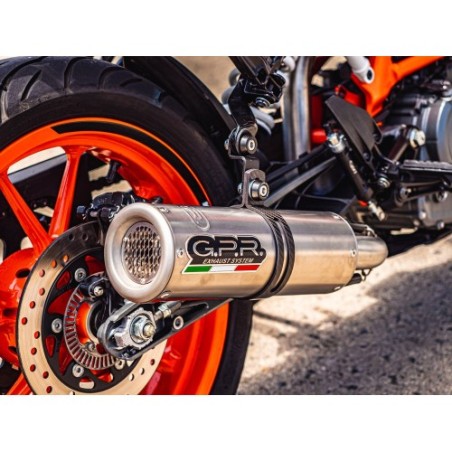 Scarico GPR M3 Inox per KTM Adventure 390 dal 2021 al 2024 racing