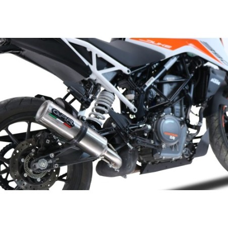 Scarico GPR M3 Inox per KTM Duke 390 dal 2021 al 2024 omologato