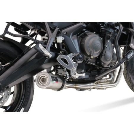 Scarico GPR M3 Inox per Triumph Tiger Sport 660 dal 2022 al 2024 omologato