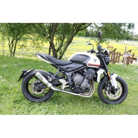 Scarico GPR M3 Inox per Triumph Trident 660 dal 2021 al 2024 omologato