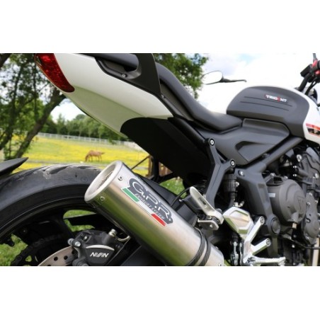 Scarico GPR M3 Inox per Triumph Trident 660 dal 2021 al 2024 omologato