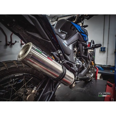Scarico GPR M3 Inox per Zontes Gk 125 dal 2022 al 2024 omologato