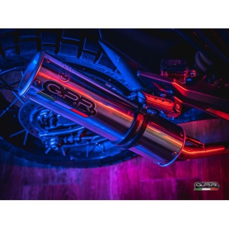 Scarico GPR M3 Inox per Zontes Gk 125 dal 2022 al 2024 omologato