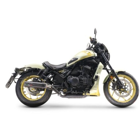 Scarico GPR M3 Poppy per Honda Cmx 1100 Rebel dal 2021 al 2024 omologato