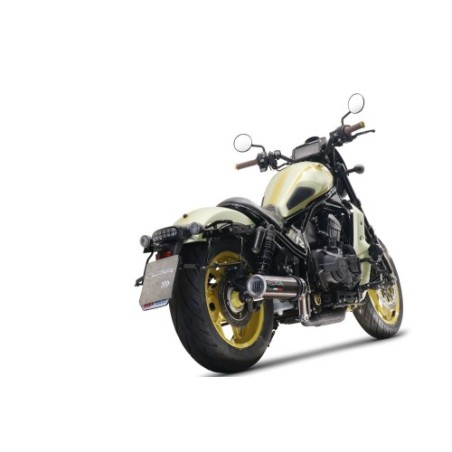 Scarico GPR M3 Poppy per Honda Cmx 1100 Rebel dal 2021 al 2024 omologato