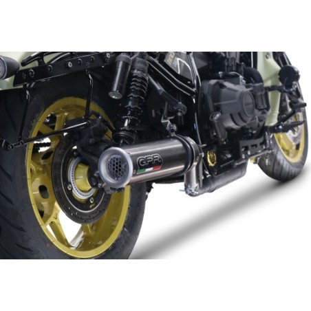 Scarico GPR M3 Poppy per Honda Cmx 1100 Rebel dal 2021 al 2024 omologato