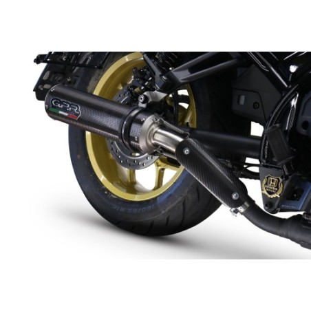 Scarico GPR M3 Poppy per Honda Cmx 1100 Rebel dal 2021 al 2024 omologato