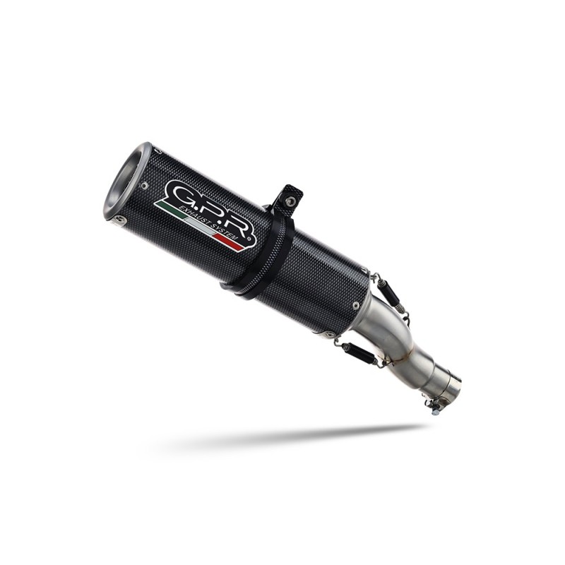 Scarico GPR M3 Poppy per Kawasaki Versys 650 dal 2006 al 2014 omologato