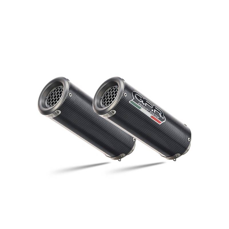 Scarico GPR M3 Poppy per Triumph Speed Triple 1050 dal 2005 al 2010 omologato