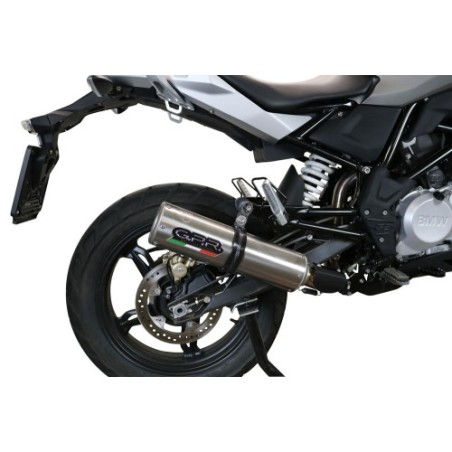 Scarico GPR M3 Titanium Natural per BMW G 310 Gs dal 2022 al 2024 omologato