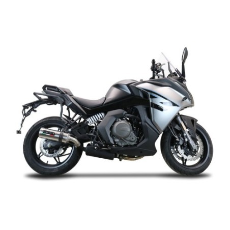 Scarico GPR M3 Titanium Natural per Cf Moto 650 Gt dal 2022 al 2024 omologato
