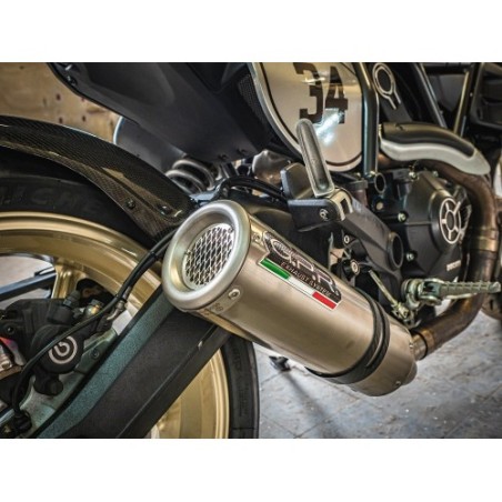 Scarico GPR M3 Titanium Natural per Ducati Scrambler 800 dal 2017 al 2020 omologato