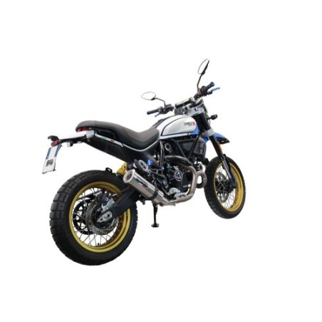 Scarico GPR M3 Titanium Natural per Ducati Scrambler 800 Desert Sled -DS Fasthouse dal 2021 al 2024 omologato