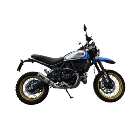 Scarico GPR M3 Titanium Natural per Ducati Scrambler 800 Urban Motard dal 2021 al 2023 omologato