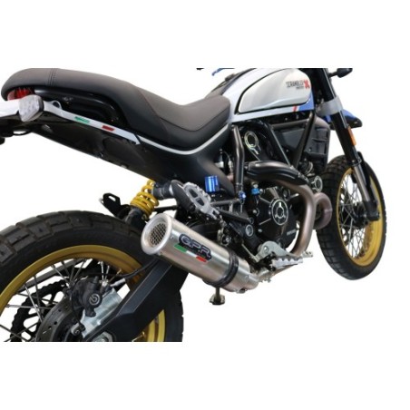 Scarico GPR M3 Titanium Natural per Ducati Scrambler 800 Urban Motard dal 2021 al 2023 omologato