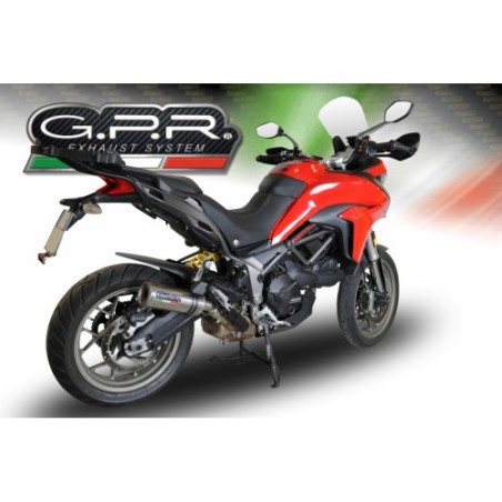 Scarico GPR M3 Titanium Natural per Ducati Multistrada 950 dal 2017 al 2020 omologato