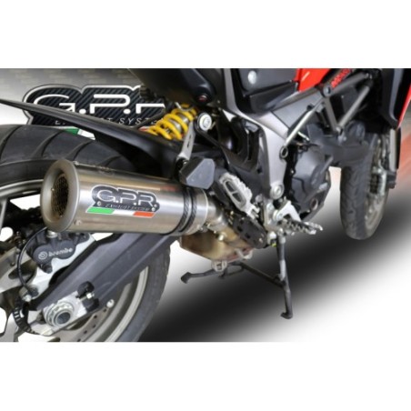Scarico GPR M3 Titanium Natural per Ducati Multistrada 950 dal 2017 al 2020 omologato