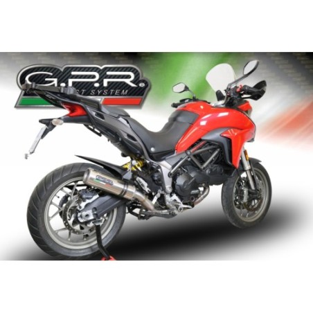 Scarico GPR M3 Titanium Natural per Ducati Multistrada 950 dal 2017 al 2020 omologato