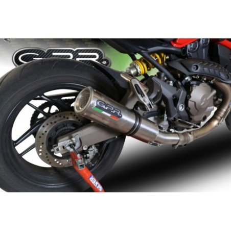 Scarico GPR M3 Titanium Natural per Ducati Monster 1200 S -R dal 2017 al 2021 omologato