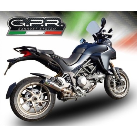Scarico GPR M3 Titanium Natural per Ducati Multistrada 1260 dal 2018 al 2020 omologato