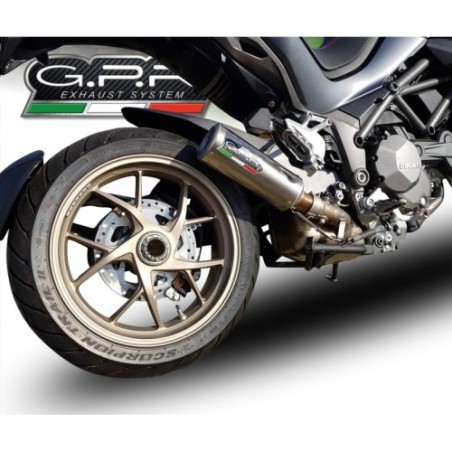 Scarico GPR M3 Titanium Natural per Ducati Multistrada 1260 dal 2018 al 2020 omologato