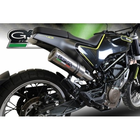 Scarico GPR M3 Titanium Natural per Husqvarna Svartpilen 401 dal 2018 al 2019 omologato