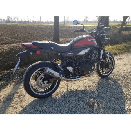 Scarico GPR M3 Titanium Natural per Kawasaki Z 900 RS dal 2018 al 2020 omologato
