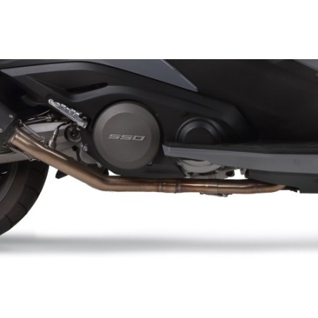 Scarico GPR M3 Titanium Natural per Kymco Ak 550 dal 2017 al 2020 omologato