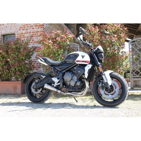 Scarico GPR M3 Titanium Natural per Triumph Trident 660 dal 2021 al 2024 omologato