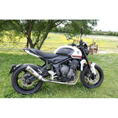 Scarico GPR M3 Titanium Natural per Triumph Trident 660 dal 2021 al 2024 omologato