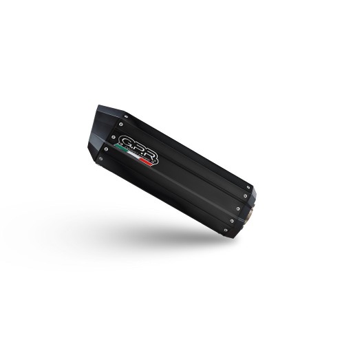 Scarico GPR Hyper Sonic Black Titanium per Benelli Trk 702 dal 2023 al 2024 omologato