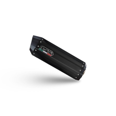 Scarico GPR Hyper Sonic Black Titanium per Benelli Trk 702 dal 2023 al 2024 omologato