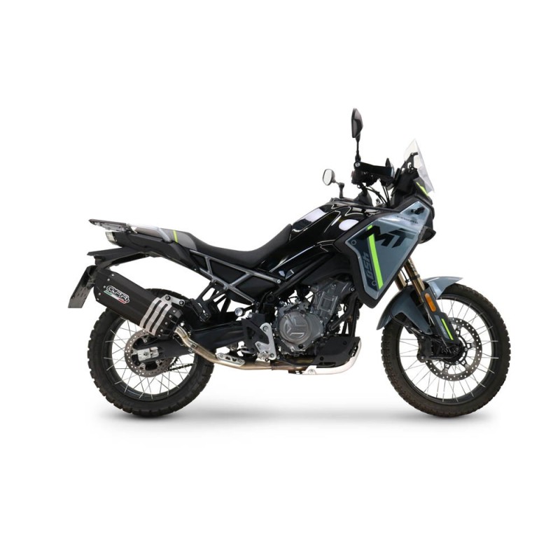Scarico GPR Hyper Sonic Black Titanium per Cf Moto 450 MT dal 2024 al 2025 racing