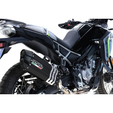 Scarico GPR Hyper Sonic Black Titanium per Cf Moto 450 MT dal 2024 al 2025 racing