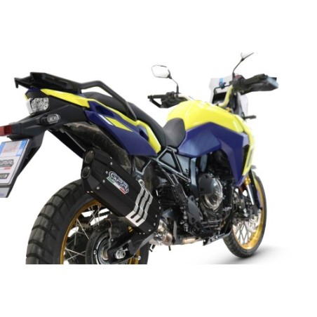 Scarico GPR Hyper Sonic Black Titanium per SUZUKI V-STROM DL 800 DE - SE dal 2023 al 2025 omologato