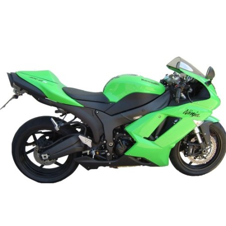 Scarico GPR Tiburon Titanium per Kawasaki Zx-6R dal 2005 al 2006 omologato