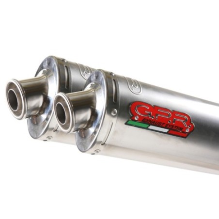 Scarico GPR Titanium Oval per Moto Morini Corsaro 1200 dal 2005 al 2011 omologato