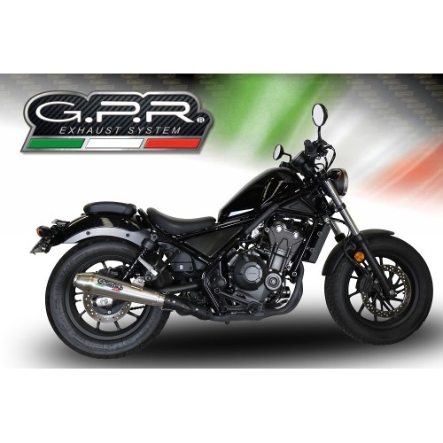 Scarico GPR Ultracone per Honda Cmx 500 Rebel dal 2017 al 2020 omologato