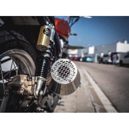 Scarico GPR Ultracone Inox Cafè Racer per Honda Cbr 600 F dal 1991 al 1998 omologato