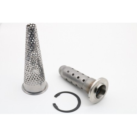 Scarico GPR Ultracone Inox Cafè Racer per YAMAHA Xv 1100 Virago dal 1986 al 1999 omologato