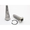 Scarico GPR Ultracone Inox Cafè Racer per YAMAHA Xv 1100 Virago dal 1986 al 1999 omologato