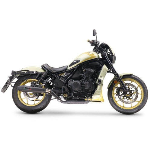 Scarico GPR Ultracone Nero per Honda Cmx 1100 Rebel dal 2021 al 2024 omologato