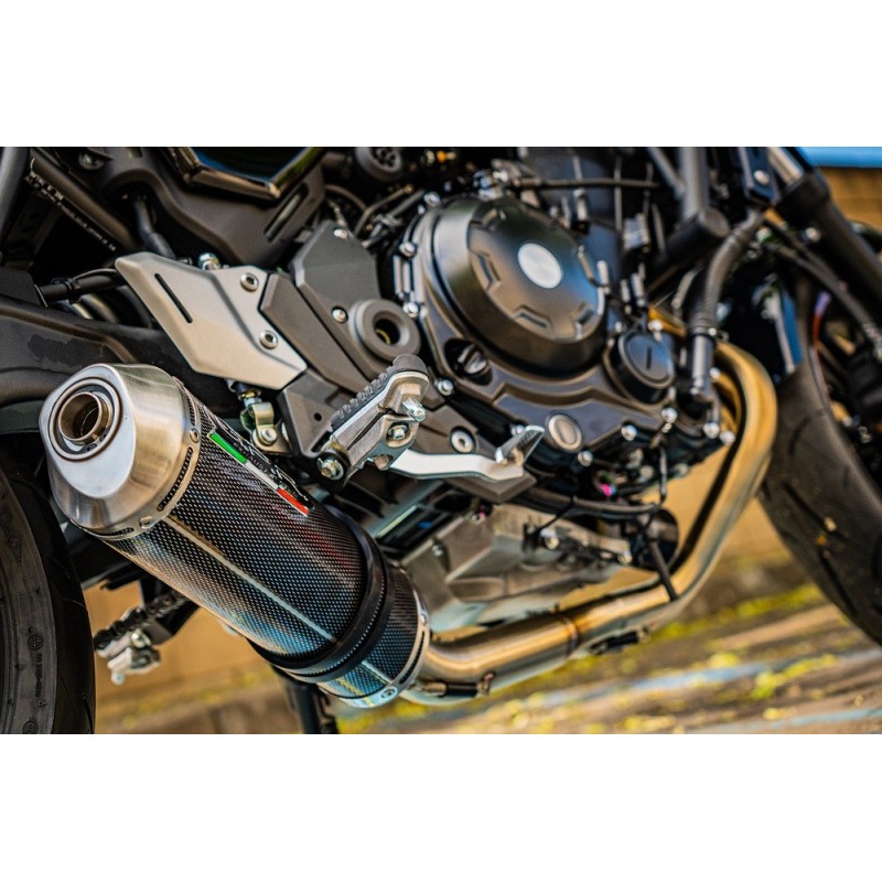 Scarico GPR Satinox Poppy per Kawasaki Z 650 RS dal 2021 al 2023 omologato