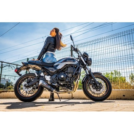 Scarico GPR Satinox Poppy per Kawasaki Z 650 RS dal 2021 al 2023 omologato