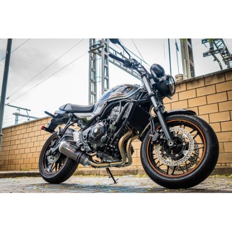 Scarico GPR Satinox Poppy per Kawasaki Z 650 RS dal 2021 al 2023 omologato