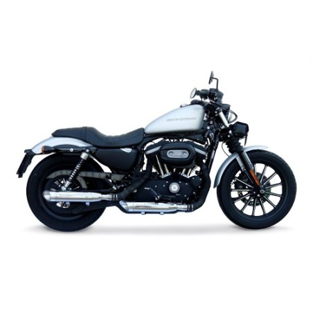 Scarico GPR Slash Inox per Harley Davidson Sportster 1200 dal 2010 al 2018 omologato